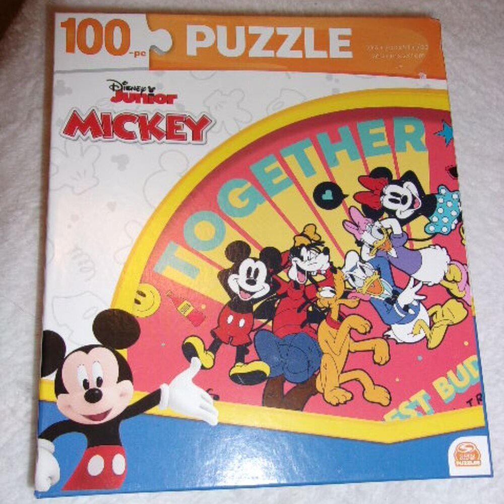 Disney Junior 100 piece Mickey Together Best Buds Puzzle New